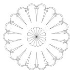 CMT Schnitzschablone Südwestenmotive Spanischer Fächer Groß 400 mm -1