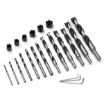 Holzbohrer und Senker Set 13-teilig - D4-5-6-7-8-9-10-12-14-15-16-18-20 -1