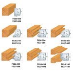 Universal-Set für Möbeltüre 7-teilig MAN - D120x40-50 d30 ALU -5