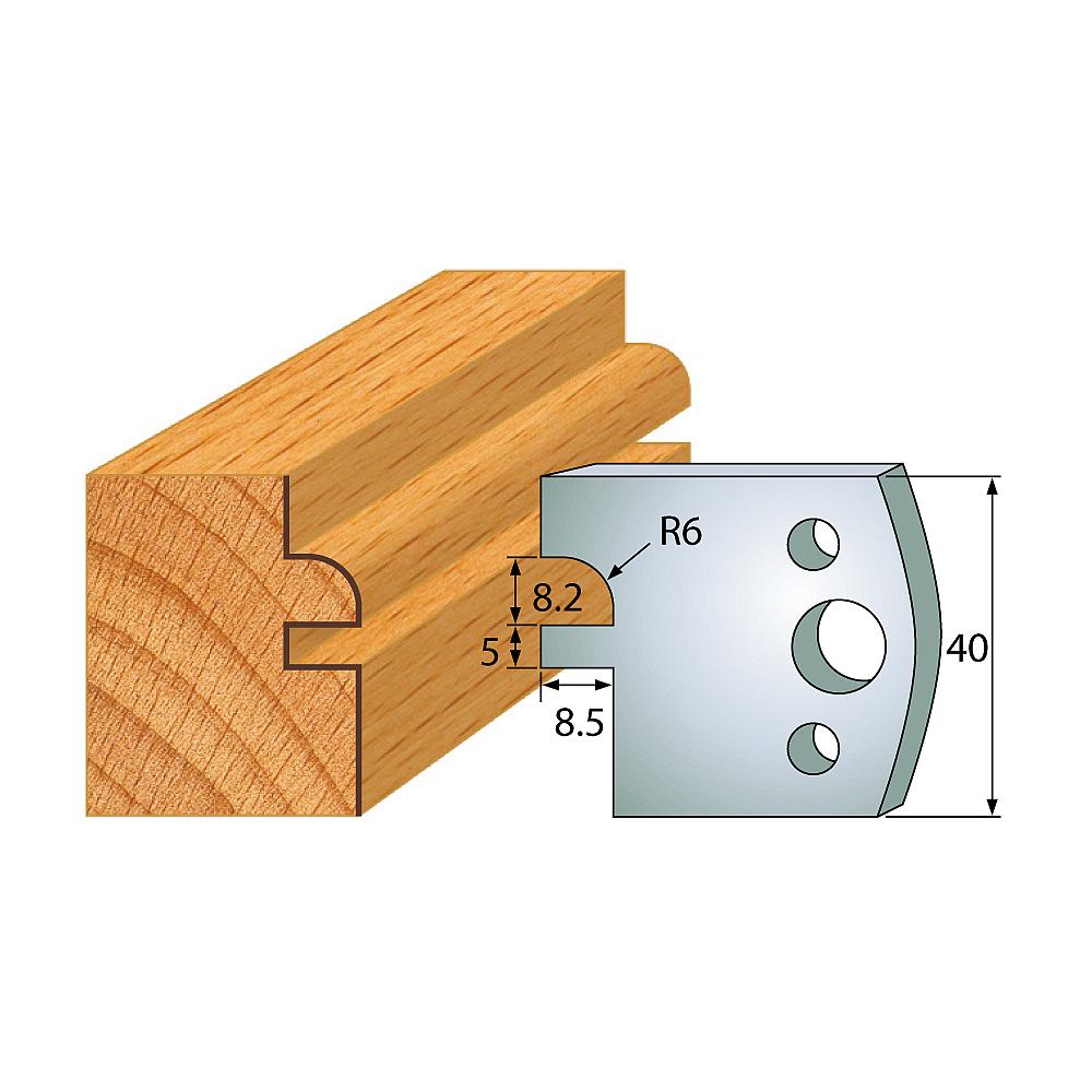Profil 134 - Profilmesser-Paar 40×4 mm SP-1 Profil 134 - Profilmesser-Paar 40×4 mm SP -1