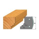 Profil 020 - Abweiser-Paar 40×4 mm SP -1