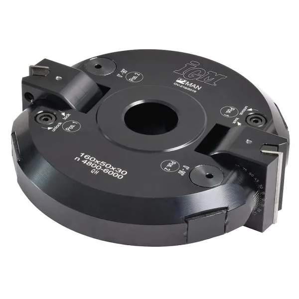 F607 Schwenkmesserkopf +-90° MAN - D160x50 d30 Z2 ALU -1