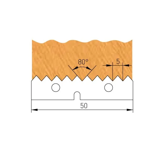 Profilmesser 50x12x1,5mm für F621-125 -1