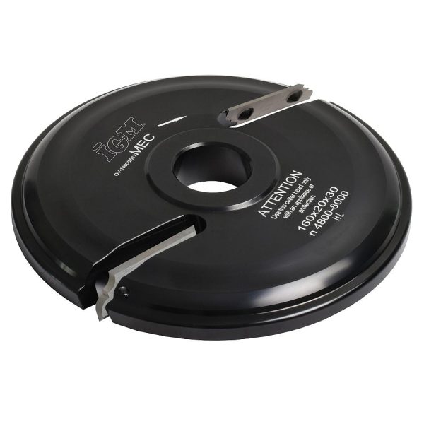 F631 Abplattfräser MEC - Profil A, D160x20 d30mm Z2 oben ALU -1