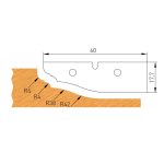Profilmesser D 60×17,5×2 mm für F632-182 -1