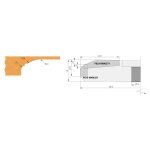 Profilmesser für F633, 59×12×1,5 untere Ausführung -1