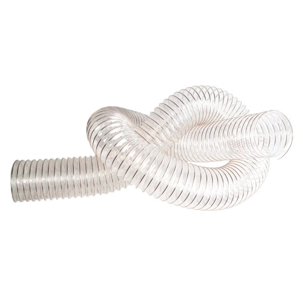 Absaugschlauch transparent 100mm Stutzen - 5m Länge -1