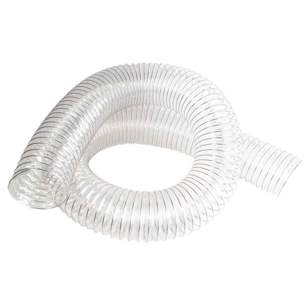 Absaugschlauch transparent 100mm Stutzen - 5m Länge -2