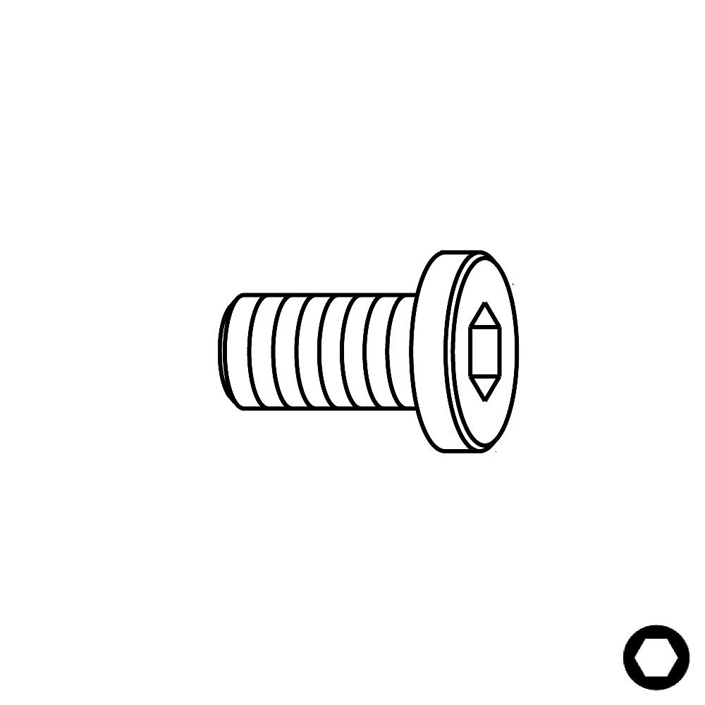 Schraube TCEI - M4x6x7 D7,8-1 Schraube TCEI - M4x6x7 D7,8 -1
