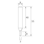 M101 Nutfräser - D3x8 L55 S=8 HWM -4