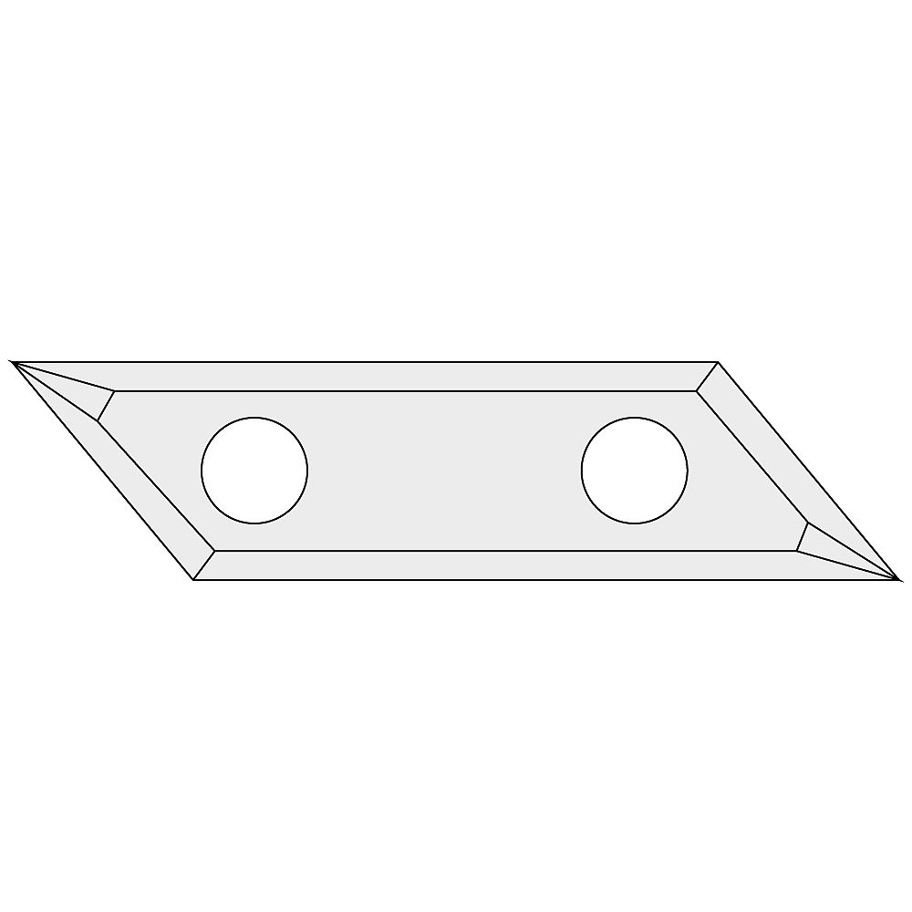 Hartmetall-Wendeplatte Z2 schräg 35° - 58x12x1,5 UNI-1 Hartmetall-Wendeplatte Z2 schräg 35° - 58x12x1,5 UNI -1