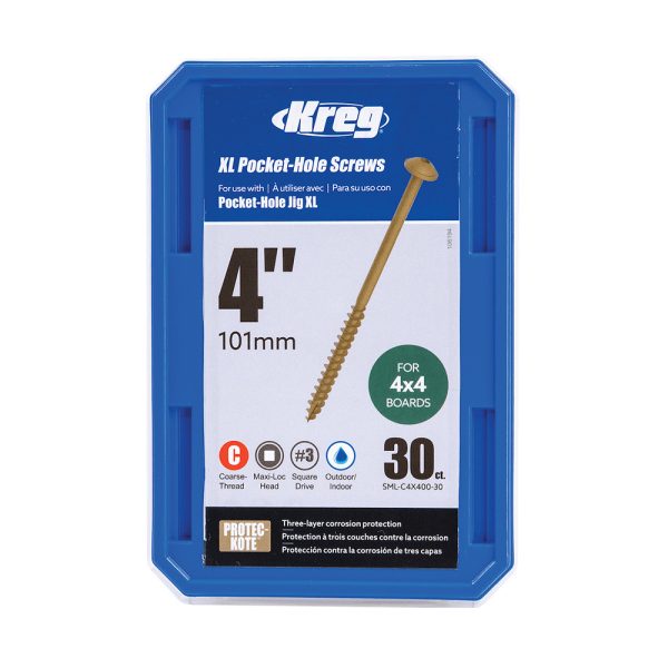 Kreg XL Pocket-Hole Schrauben - 100 mm, 30 Stücke -1