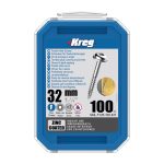 Kreg Verzinkt Maxi-Loc Pocket-Hole Schrauben - 32 mm, feingewinde, 100 Stück -1
