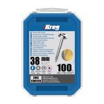 Kreg Verzinkt Maxi-Loc Pocket-Hole Schrauben - 38 mm, feingewinde, 100 Stück -1