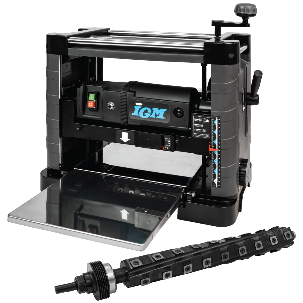 PS33 Dickenhobelmaschine mit Spiralwelle-1 PS33 Dickenhobelmaschine mit Spiralwelle -1