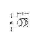 Schraube STEI konisch - M5x5 CMT -2