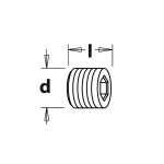 Schraube STEI flach - M5x4 CMT -2