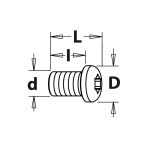 Schraube TCPTI - M3,5x5,7x8,2 D6 -2