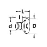 Schraube TSPEI - M3x4x6 D6 -2