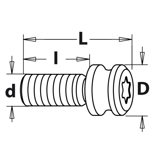Schraube WEEKE - M5x11,5x17 CMT -2