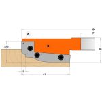 CMT Messer für C694013 - Messerpaar B 60x11,9x1,5mm -1