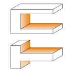 CMT 2-teilige Messerköpfersets für verstellbare Nuten MAN - D150x14-28 d40 Z2+2 V2+2 ALU -2