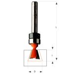 CMT C818 Vollhartmetall-Zinkenfräser - D11,1x19 L66,7 7° S=6,35 HW -3