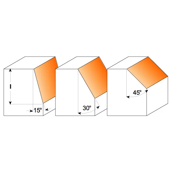 CMT C704 Fasenfräser - 45° D 25x8 L41 S=6 HW -3