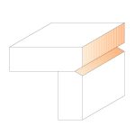 CMT C953 Bündig- und V-Nutfräser - D12,7x19 L67 25,4 S=8 HW -3