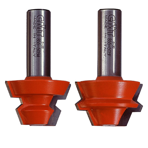 CMT C955 22,5°-Gehrungsverleimfräsersets - D37,3x22,2 22,5° S=8 HW -1