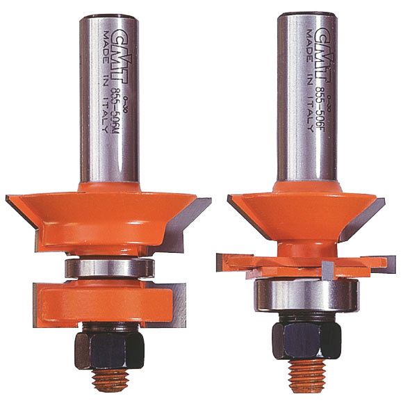 CMT C955 2-teilige V-Nut und Federverbindungssets - D44,4 t19-25,4 S=12 HW -1