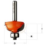 CMT C964 Hohlkehlenfräser mit Falz - R4,8 D25,4x11,5 S=12 HW -2