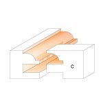 CMT C991 Fräsersets für Profile und Konterprofile - D44,4 T18-22 profile A S=8 -3