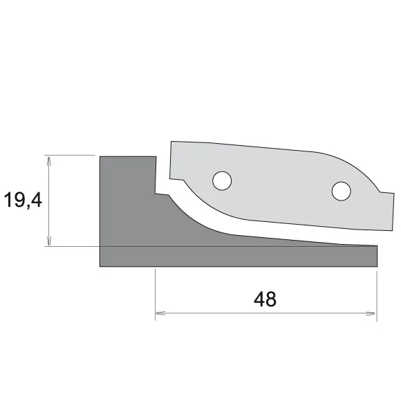 Profilmesser für F631 - Typ C, obere Ausführung -1