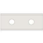 N011 Hartmetall-Wendeplatte Z2 - 60x12x1,5 UNI -1