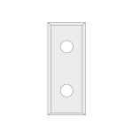 N012 Hartmetall-Wendeplatte Z4 - 49,5x9x1,5 Schichtpressstoff, MDF -1