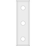 N012 Hartmetall-Wendeplatte Z4 - 50x9x1,5 Schichtpressstoff, MDF -1