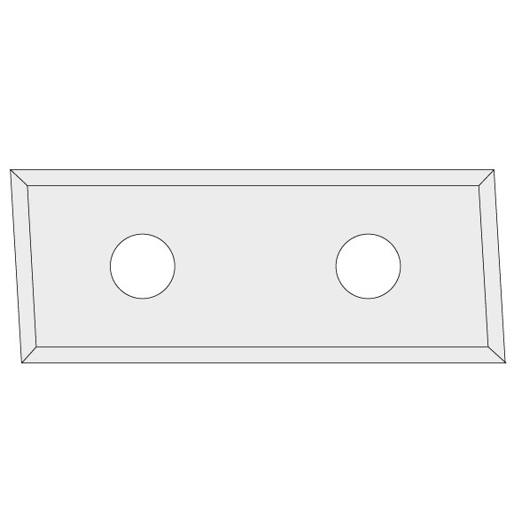 N017 Hartmetall-Wendeplatte Z2 schräg 3° - 48,3x12x1,5 Schichtpressstoff, MDF-1 N017 Hartmetall-Wendeplatte Z2 schräg 3° - 48,3x12x1,5 Schichtpressstoff, MDF -1