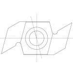 N033 Hartmetall-Wendeplatte - 34x16x6 Holz+ -1