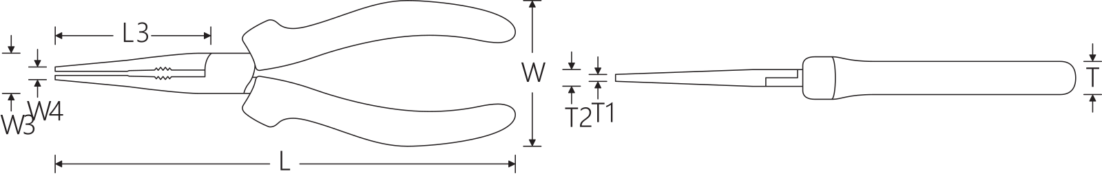 STAHLWILLE Telefonzange L.160mm Kopf verchromt Griffe 2-Komponenten-Griffe – Bild 3
