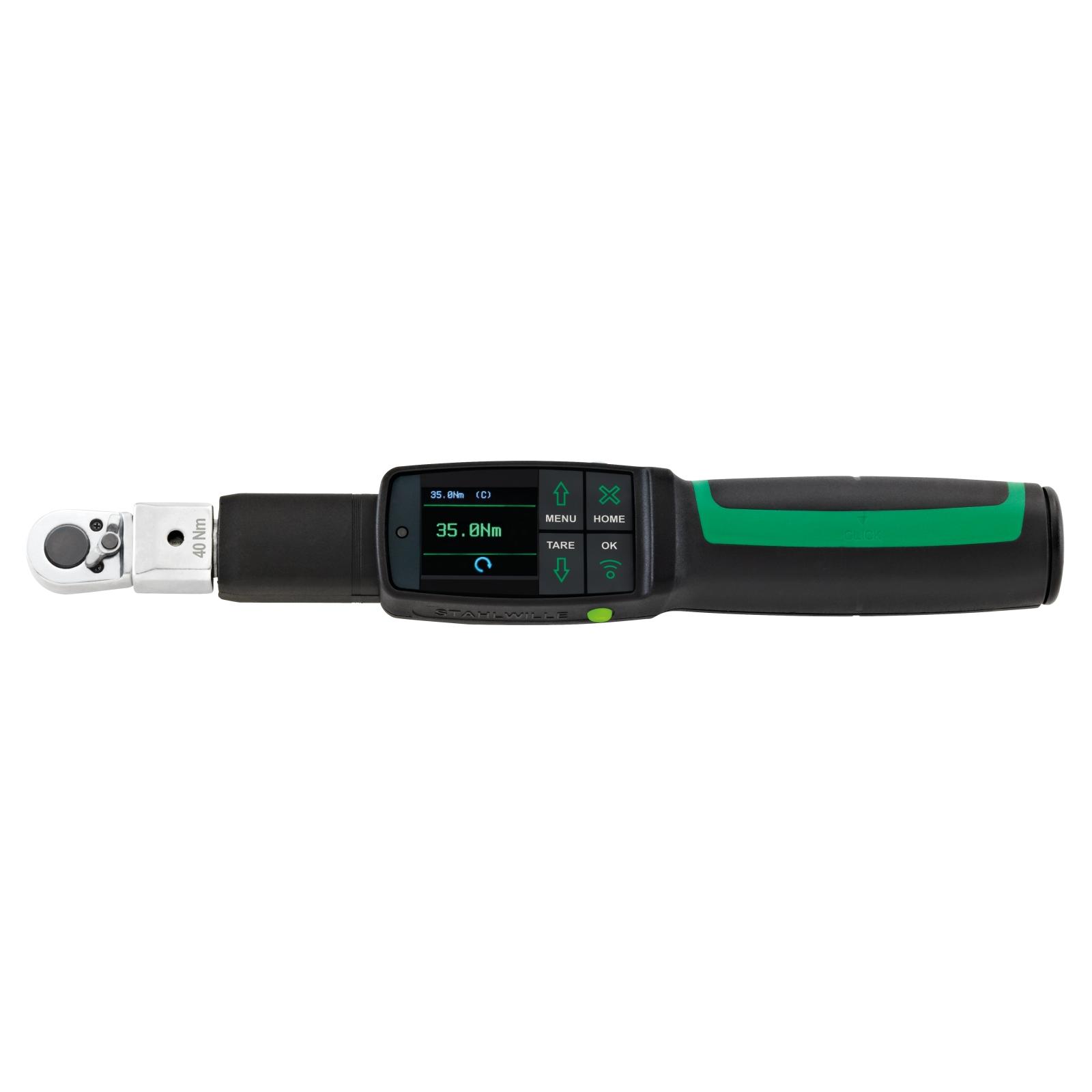 STAHLWILLE Elektronischer Drehmoment-/Drehwinkelschlüssel MANOSKOP® 714R 4-40N·m 1/4" L. 295mm-1 main HighRes image