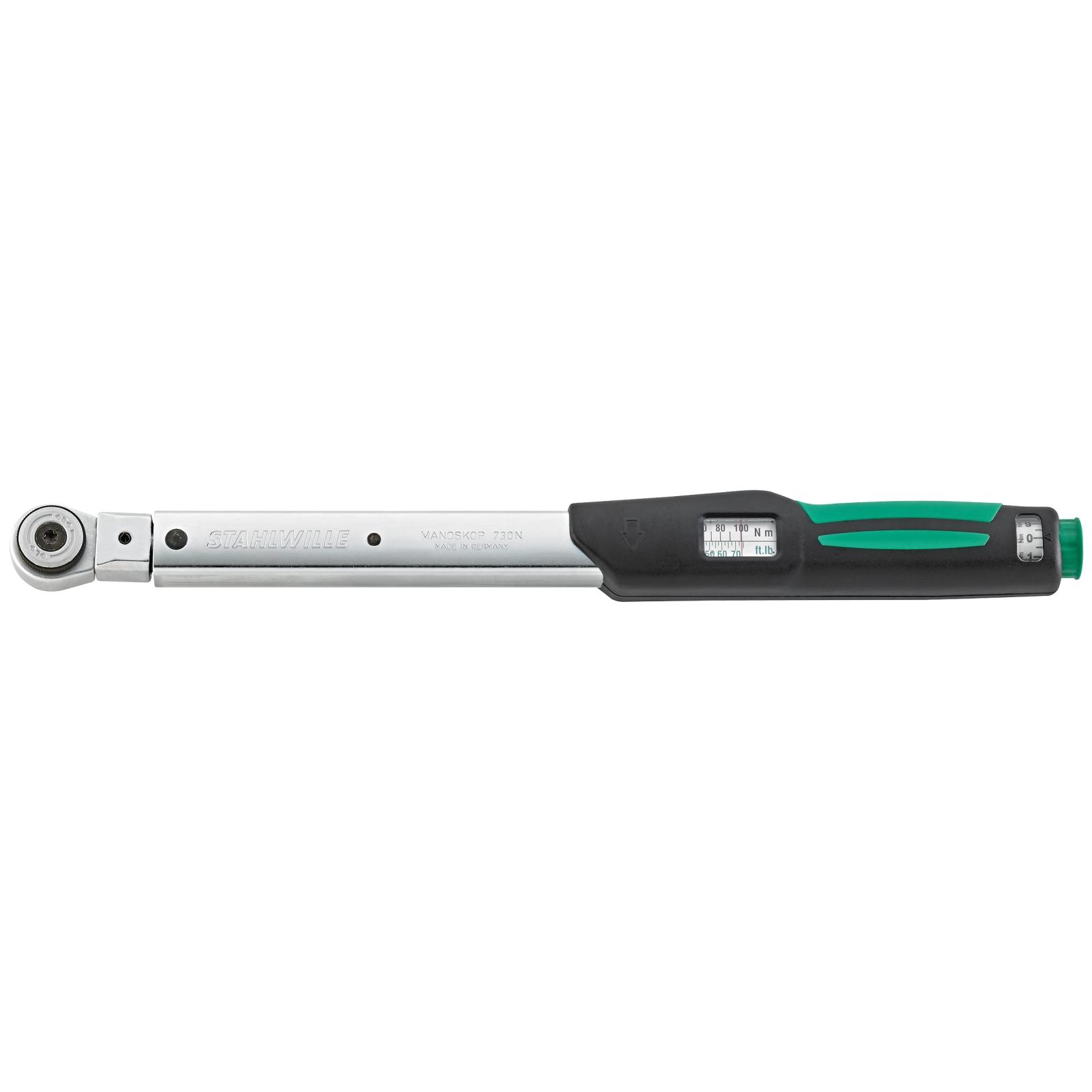 STAHLWILLE Drehmomentschlüssel MANOSKOP® 730NR 15-75ft·lb 1/2 L. 420mm-1 main HighRes image