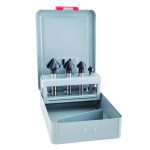 Alpen Maykestag HSS-Co Kegelsenker, ungleiche Teilung, DIN 335 C, 90°, ALUNIT HSS Cobalt Kegelsenker-Satz