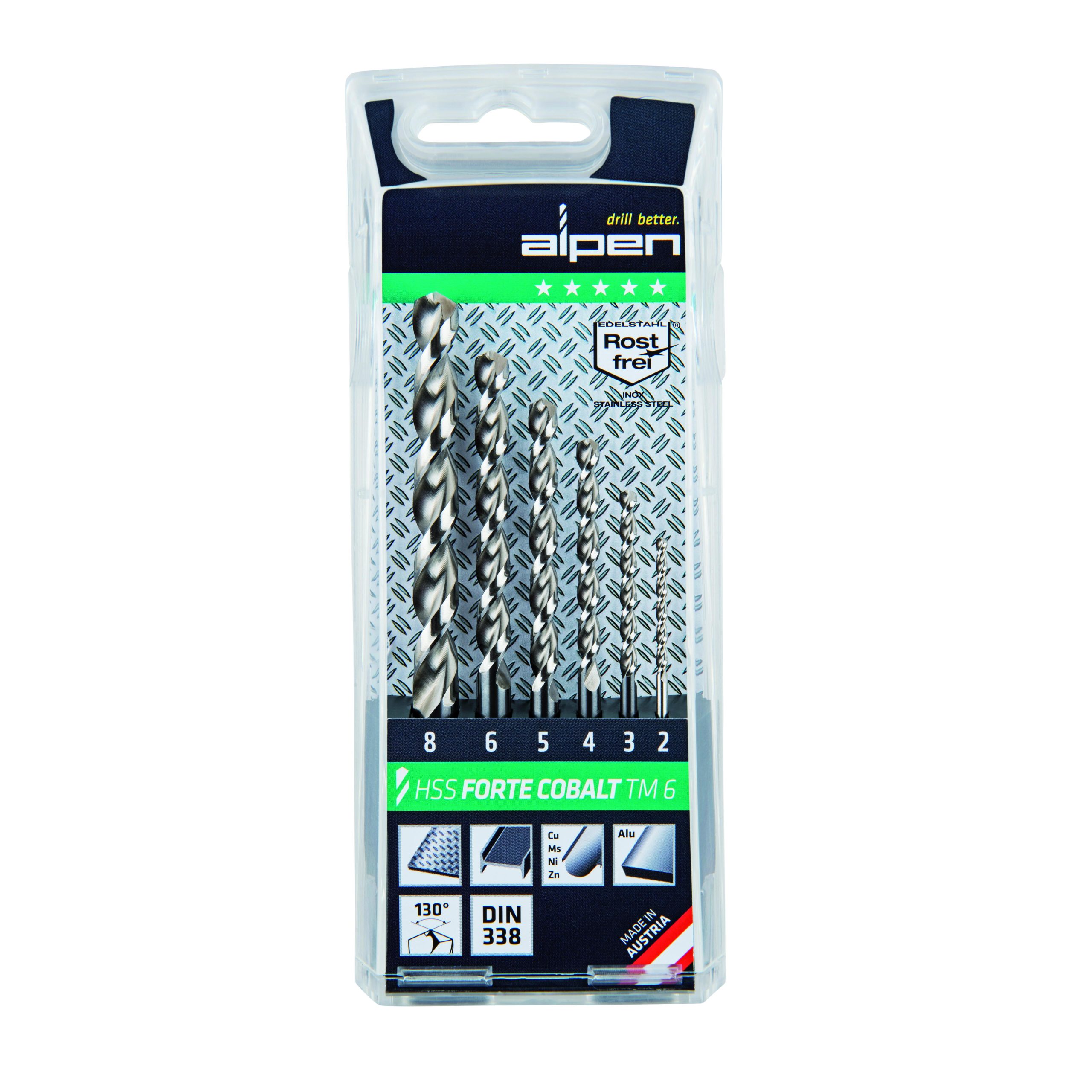 Alpen Drill Kassette HSS Cobalt Forte TM 6 HSS Forte Cobalt – Bild 1