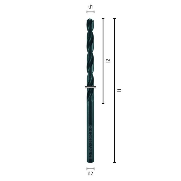 L370 Ø7,5 Spiralbohrer HSS DIN 1869 R3-2