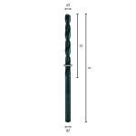 L175 Ø4 Spiralbohrer HSS DIN 1869 R1-2