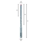 L1000 Ø16 Hammerbohrer FORCE X-2