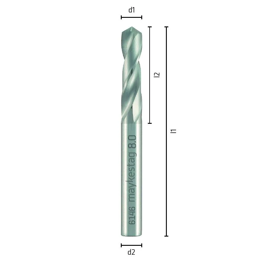 L43 Ø2,4 VHM-Spiralbohrer VHM Bohrer-2