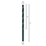L80 Ø1,9 Spiralbohrer HSS DIN 340 RN-2