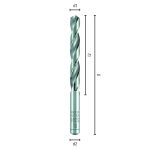 L133 Ø9,6 HSS Spiralbohrer DIN 338 HSS Super-2